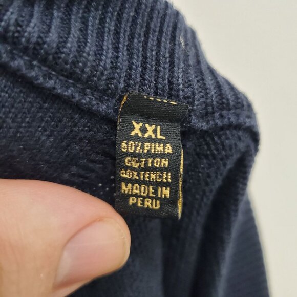 Ben Hogan Men's Big & Tall Navy Blue Troon Crew Neck Tencel Golf Sweater XXL - Picture 6 of 8